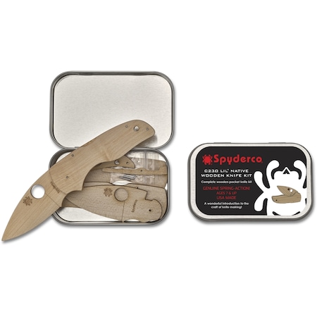 Spyderco 2024 Spyderco, Reveal 11, Wooden Kit C230 Lil' Native SPY-WDKIT2